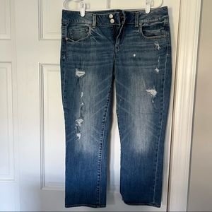 American Eagle Distressed Stretch Artist Jean     Size 14